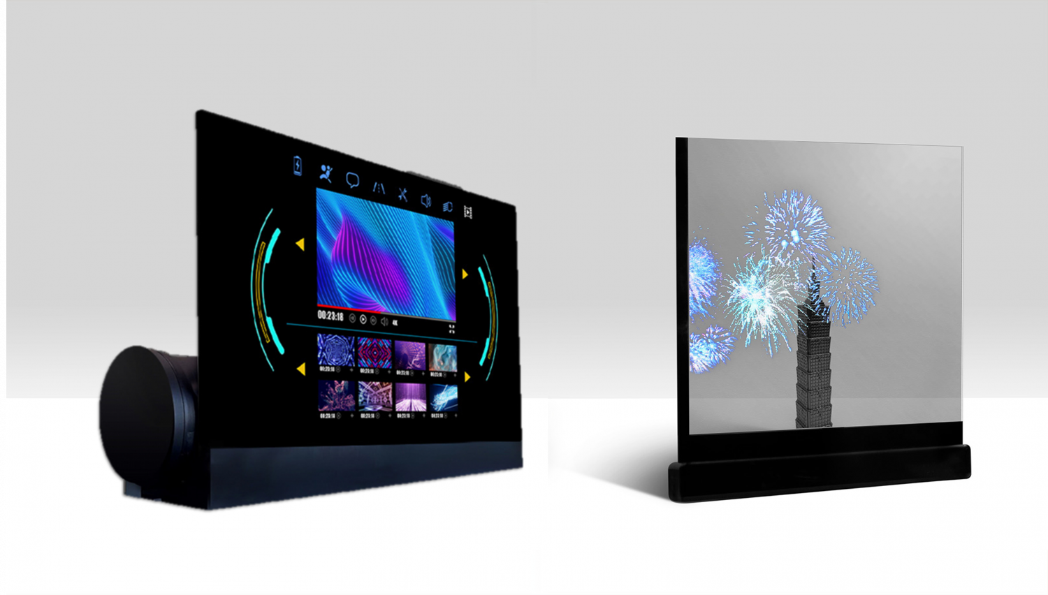 可卷式、折迭性、高透明